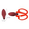 Flower Scissors Hand Creation F-170 (Red)