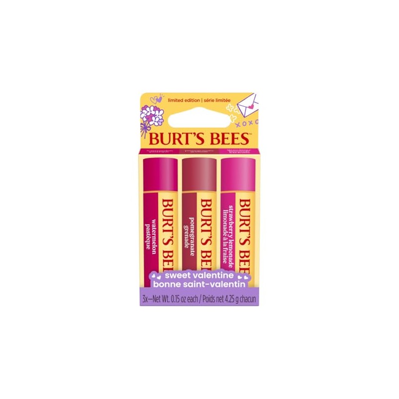Burt's Bees Lip Balm Pomegranate + Watermelon + Strawberry Lemonade