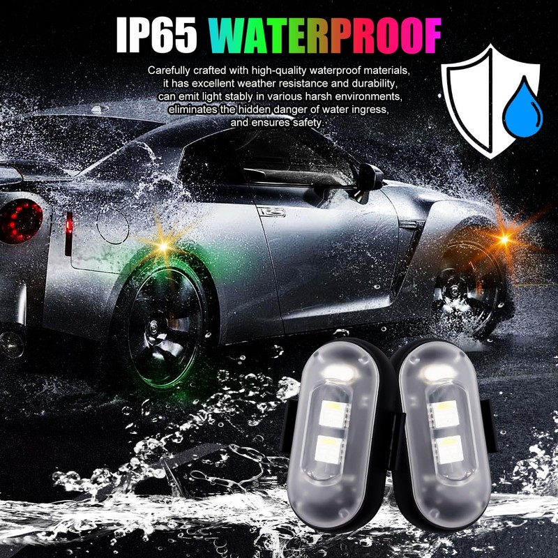 Wireless LED Lights for Car, Wireless Rock Lights with 8