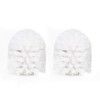 KOLLIEE White Toilet Brush Head Replacement Screw Toilet Brush Head