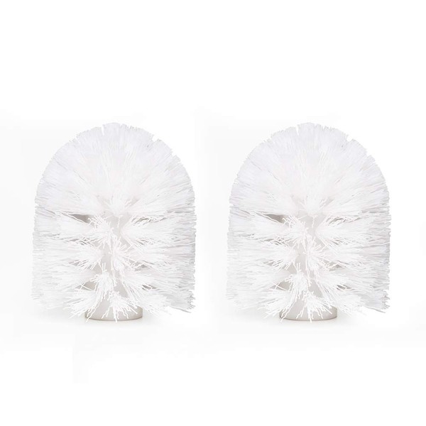 KOLLIEE White Toilet Brush Head Replacement Screw Toilet Brush Head