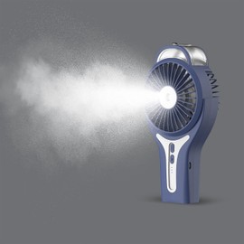 Sunneday Misting Fan | Handheld Fan with Water Mist | Rechargeable Cooling Spray Fan | Blue