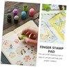 Operitacx 1 Set Finger Brush Set Fingerprint Making Colours Ink