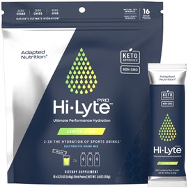 Hi-Lyte Pro Hydration Packets, 16 Individual Drink Packets | Lemon Lime | Electrolyte Powder Drink Mix | Electrolyte Multiplier Powder Packets | Zero Sugar, 0 Carb, 0 Calorie
