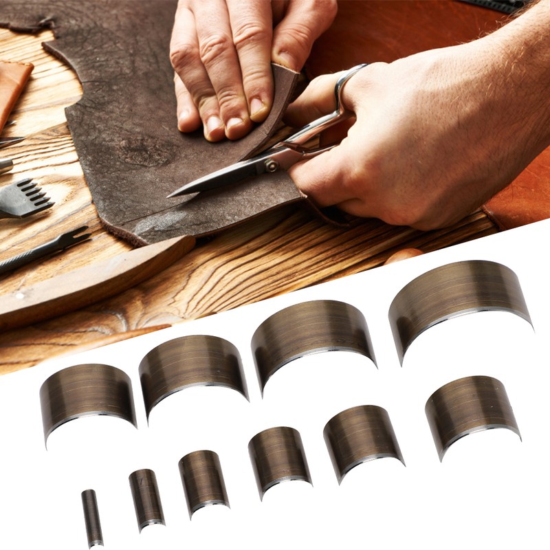 Leather V Shape Punch DIY Tool Tail Cut Puncher Round