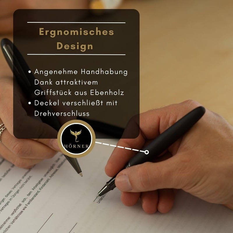 Hörner Imperius I High-Quality Wooden Rollerball Pen I Premium Gift