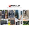Metzler House Number in Anthracite RAL 7016, Fine Structure Powder-Coated