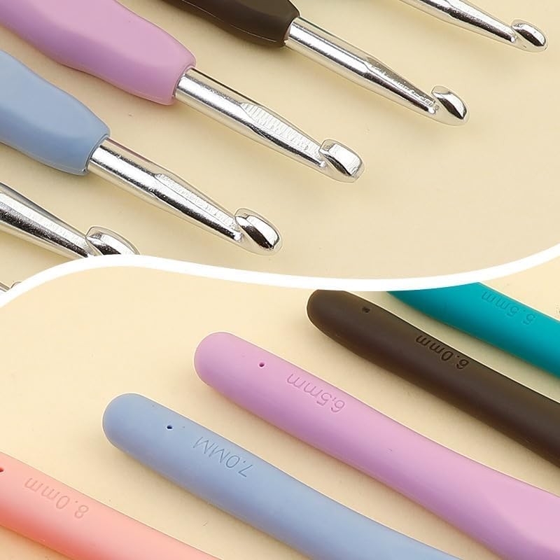 3mm Crochet Hooks, Crochet Knitting Ergonomic Soft Handles Crochet Hooks
