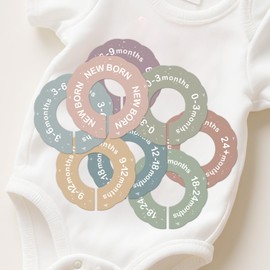 LEMBANG Baby Clothes Dividers for Closet,Clothes Organizer for Boy & Girl Nursery,from Newborn to 24 Months.