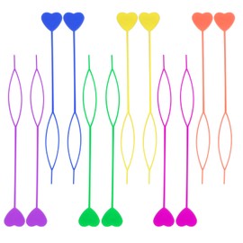 ElevateTech Quick Beader for Hair Braids Loading Beads, 12 Pcs Hair Beader Tool for Braiding Beads on Braids Automatic Beads Loader Colorful Topsy Tail Hair Braid Ponytail Hair Styling Maker