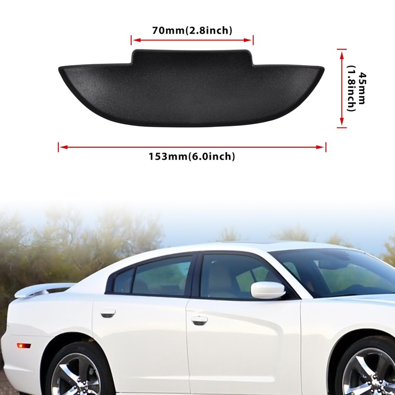KEWISAUTO Door Bowl Scratch Protector for 2011-2025 Dodge Charger, Matte