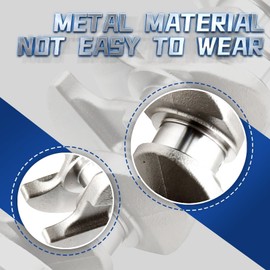 Assembroverse 23110-2B610 1.6L Engine Crankshaft Con Rods and Bearing Set with Thrust Plate, Compatible with Rio Soul 2012-2017, 23510-2B000 23510-2B010 231102B610A