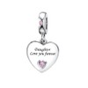 KunBead Daughter Pink Heart I Love You Forever 18 inch