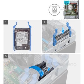Deal4GO SATA Power Hard Drive HDD Cable 4XD92 replacement for Dell XPS 8940 8950 OptiPlex 7000 7010 Precision 3640 3650 MT Tower Desktop, Black