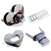 12 pcs Craft Heart Shape Turn Locks Set for Gift