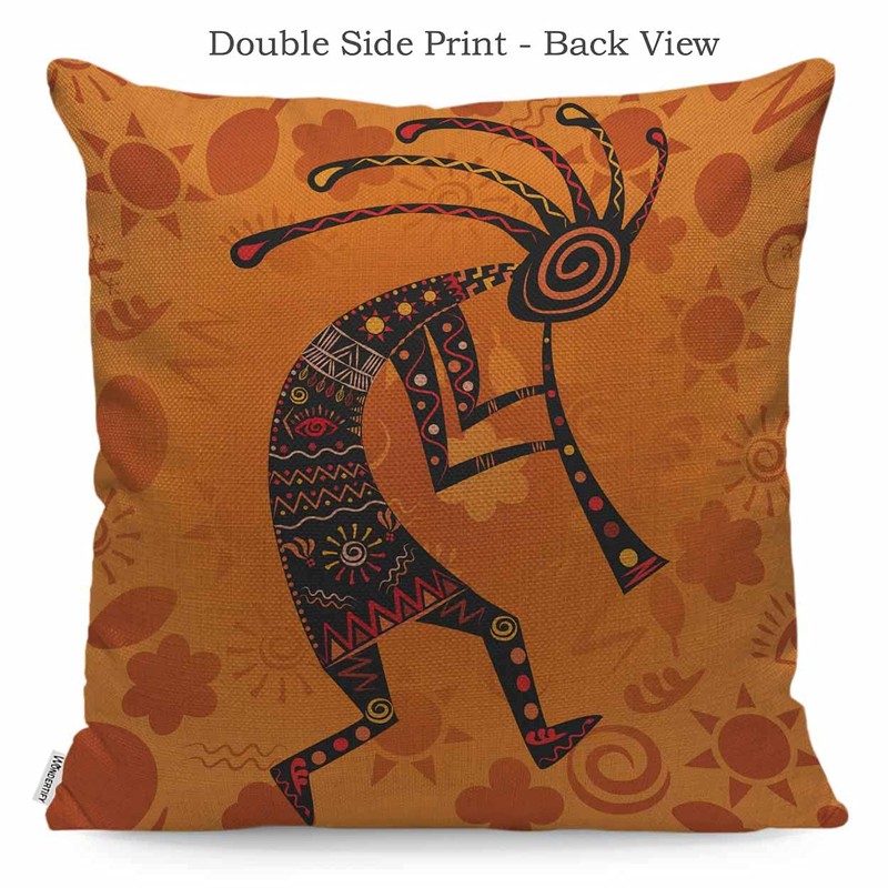 WONDERTIFY Kokopelli Ethnic African Fertility God of Fertility Decorative Throw