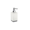 Gedy G-Lucy White Ceramic Soap Dispenser for Bathroom, Dimensions: 17.5