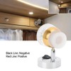 12V-24V LED Dual Heads Spot Light Switch Oval Bedside Reading