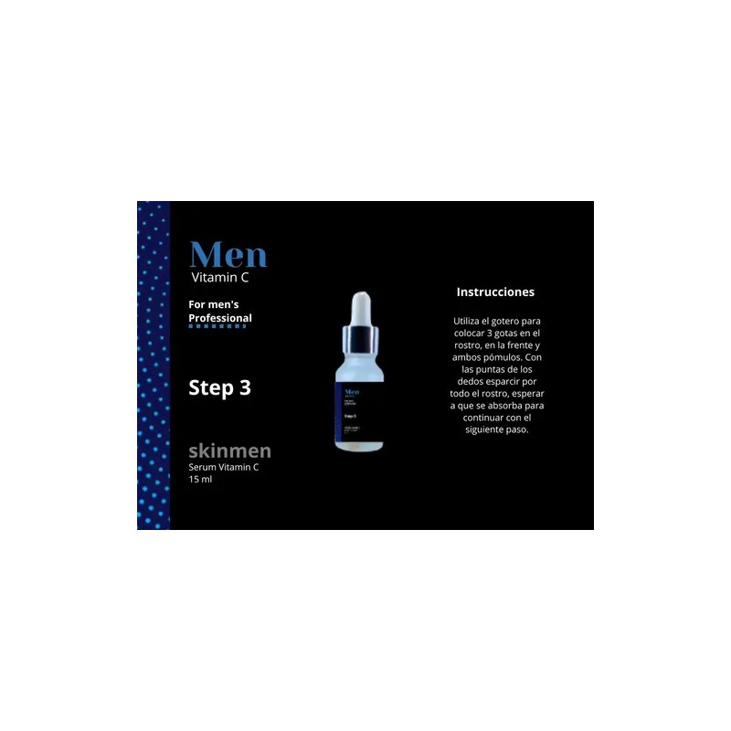Kit Rutina Skincare Para Hombre Vitamina C Antiedad 5pzs