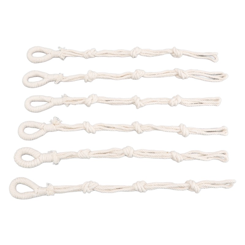 6 Pcs Macrame Plant Hanger Braided Cotton Rope Adjustable Hanging
