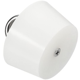 TOP-VIGOR 1 x konischer Gummistopfen, 64 mm bis 77 mm, massiver Badewannenstopfen mit Ring, konische Labordichtung, Gummistopfen für Reagenzgläser, Wasserleitung, Drainageloch, Weiß