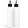 BRIGHTFROM Twist Top Applicator Bottles, Squeeze 6 OZ Empty Plastic