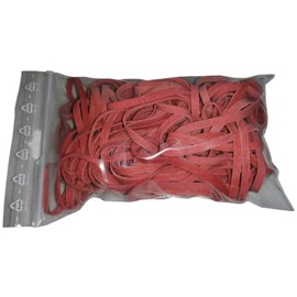 Fa.ars 100 g Rubber Rings Rubber Bands Household Rubber Ring Rubber Bands Rubber Bands Red 80 mm Diameter 1.2 x 4 mm Wide