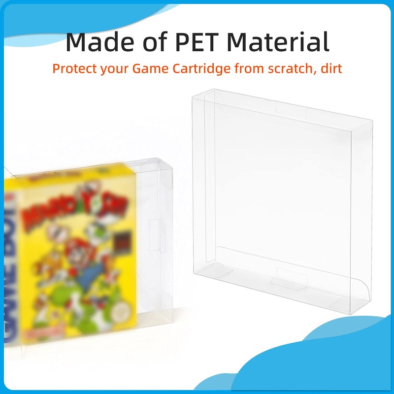 Mcbazel Pack of 10 Transparent Plastic Protective Cases for GameBoy/GameBoy