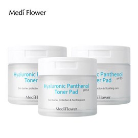 Mediflower 메디플라워 히알루로닉 판테놀 토너패드 60매x3개 Mediflower Hyaluronic Panthenol Toner Pads 60 Sheets x 3 Packs