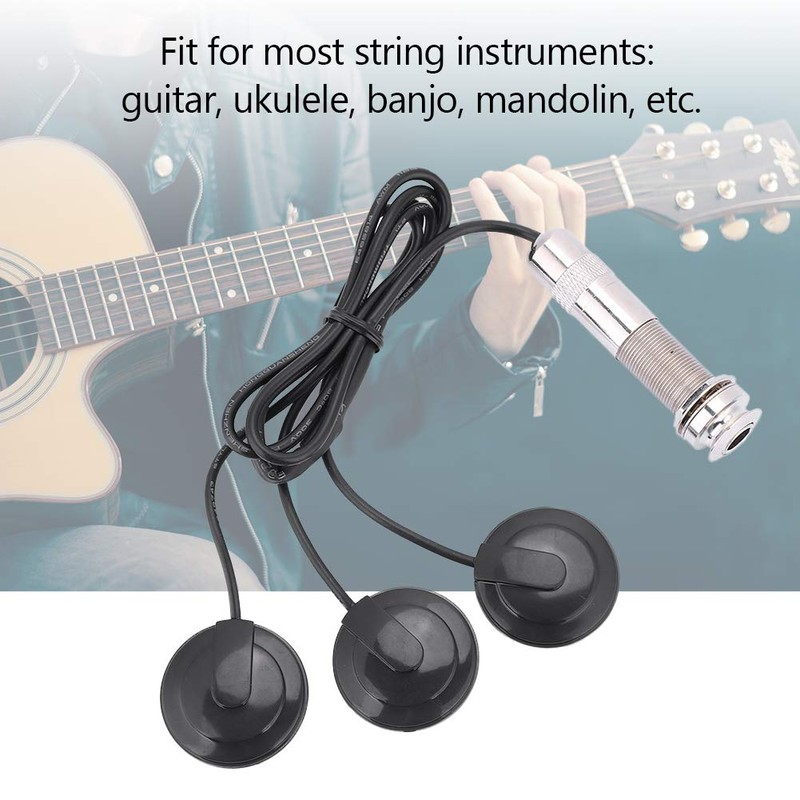 Mxtech Guitar Pickup Piezo Converter with 3 Converters Pickup Piezo
