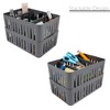 Simplify Cestino impilabile a 3 scomparti con divisori regolabili, organizer