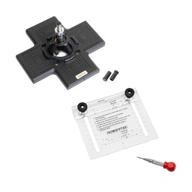 POWERTEC 72225 Cabinet Hinge and Hardware Jig Kit, Concealed Hinge Jig and Drawer Jig for Installing Pulls, Knobs, Handles on Cabinet and Drawer, Cabinet Door Mounting & Cabinet Hinges Installation