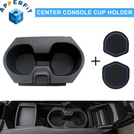 APPERFiT Civic Cup Holder Insert w/Coaster for Center Console Compatible with 10th Gen Honda Civic Lx Ex Si Accessories Coupe Sedan Hatchback Sport 2016-2020 83446-TBA-A01ZA
