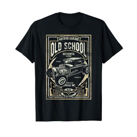 Old School Vintage Hot Rod Garage Men Classic Car T-Shirt