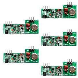 Funsto 433 Mhz RF Transmitter and Receiver Module Link Kit for ARM/MCU WL DIY 315MHZ/433MHZ Remote Control for arduino DIY Kit 5pcs