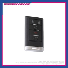 OCESTORE NBG009768T Car Key Fob Keyless Control Entry Remote 20984227 5 Button Vehicles Replacement Compatible with SRX 22865375 NBG009768T 13502537