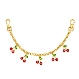 ENSKEFEN Cherry Keychain Bag Charms for Women Gold Keychains with Cute Cherry Key Pendants Trendy Keychain Accessories Purse Charms Car Key Chain