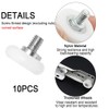 Aoktorkit 10Pcs 19mm Drawer Roller Drawer Positioning Pulley Plastic Replacement