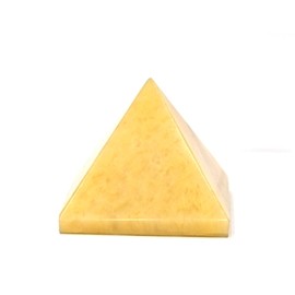 Yellow Aventurine Pyramid Crystal Healing Stones - 2" Great Pyramid Figurine of Natural Stone Pyramid for Meditation, Reiki, Chakra Balancing and Crystal Pyramids Grid
