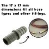 Invero® Hose Connector Size 17 x 17 mm - Ideal