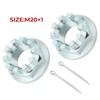 M MATI 2 Pcs Front Axle Nuts with Pins for