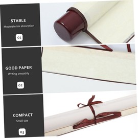 DOITOOL 3Pcs Antique Scroll Paper for Calligraphy and Painting Aged Blank Chinese Writing Paper for Beginners Suitable for Home Decor and Art Projects