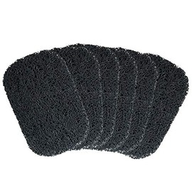 Teensery 6 Pcs Soap Saver PVC Soap Lifting Pads Soap Holder for Home Bathroom Shower Kitchen (Black)
