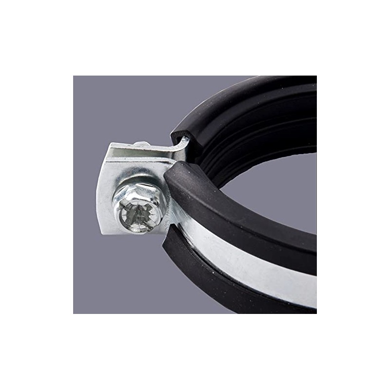 1/2" (20mm - 25mm) Rubber Lined Munsen Rings Pipe Clamps