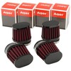 Ager 54mm Oval Power Filter Black x Red 4pcs