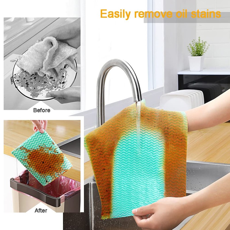 Cleaning Cloths, 3 Rolls of Tearable e Cloth, Kitchen Towel,