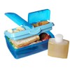 Sistema Lunch-Box PP 4 compartments with Bottle lt1,5-Assorted colors