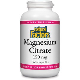 Natural Factors Natural Factors - Magnesium Citrate 150 mg, 360 Caps