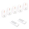 JTD 5 Pack Remote Control Outlet Switch 3rd Generation Energy