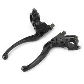 Clutch and Brake Lever, 1 Pair Universal Steel Alloy Motorcycle Clutch Levers Handlebar Clutch Lever Drum Brake Handle for Dirt Bike ATV with 22mm Handlebar Motorcycle Handlebars
